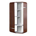Sleek Modern Wooden Bookshelf with Open Shelves