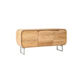 **Sleek Modern Wooden Sideboard with Metal Legs**